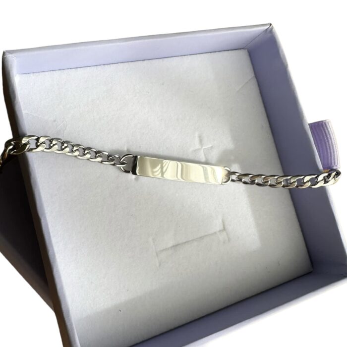 Bracciale unisex piastrina medium - immagine 2