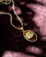 Collana con ciondolo Pulcinella (con incisione personalizzabile)