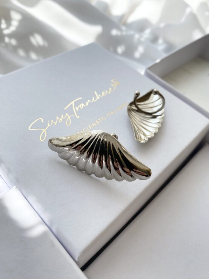 IMG_3953-scaled Collezione "Divenire" - Orecchini Ali ear cuff - immagine 3