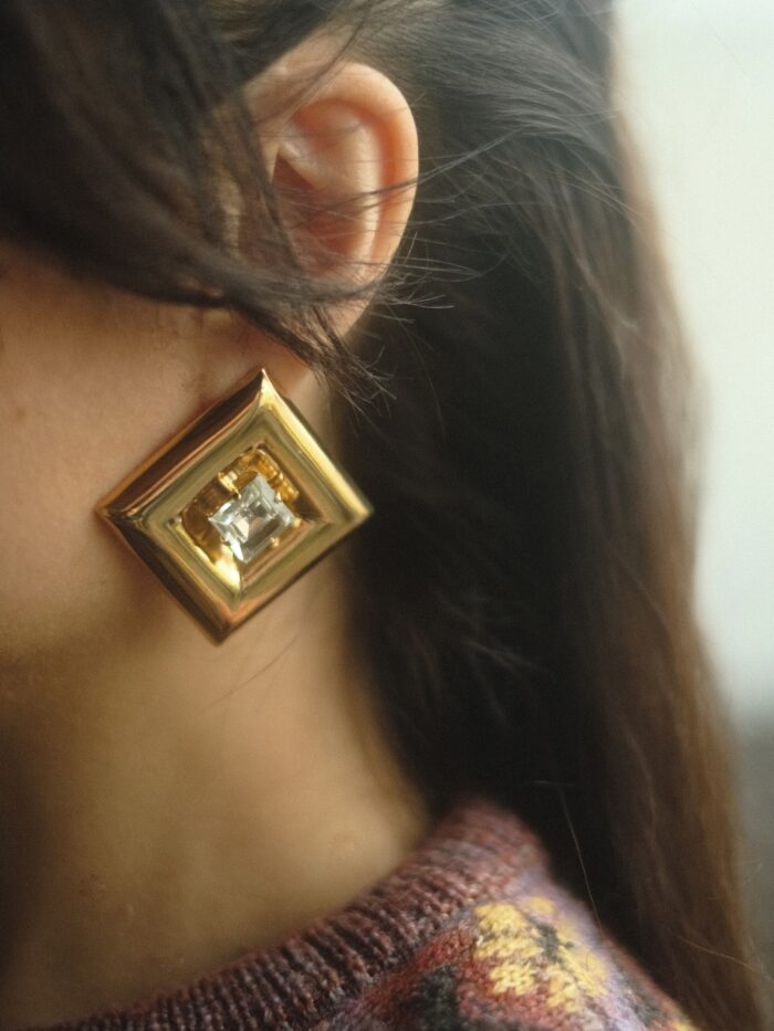 Orecchini Deva oro indossati Collezione "Sirius" - Orecchini Deva - immagine 5