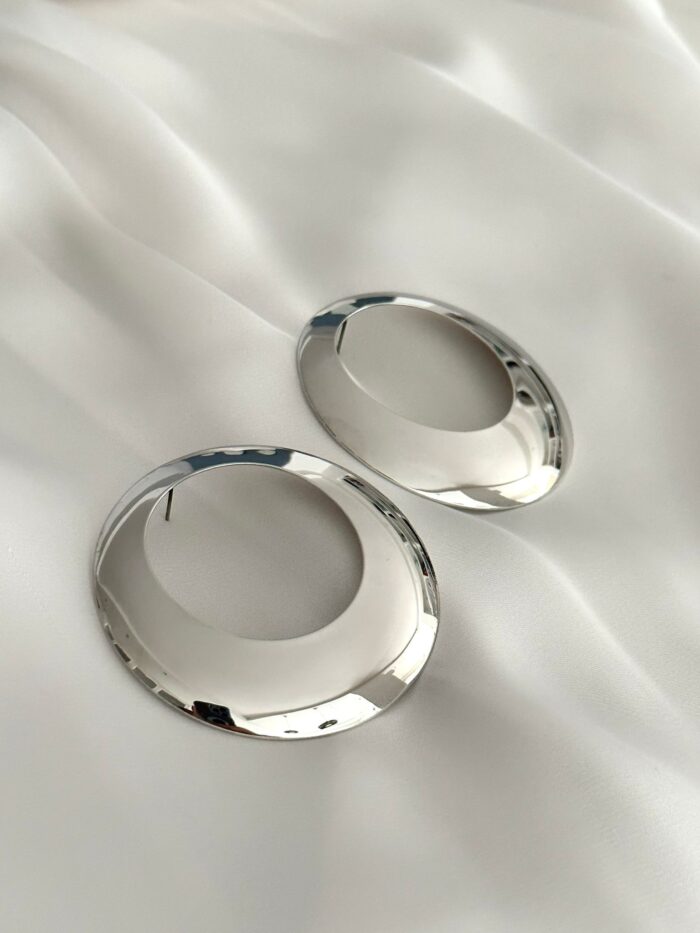 collezione-essenziale-cerchi-alba-silver Collezione "Essenziale" - Orecchini Alba - immagine 4