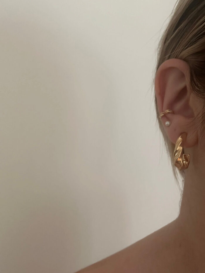 earcuff-Lisa-oro Collezione "Essenziale" - Earcuff Lisa - immagine 4