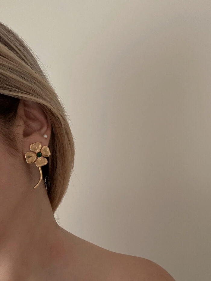 Collezione "Divenire" - orecchini Quadrifoglio - immagine 3