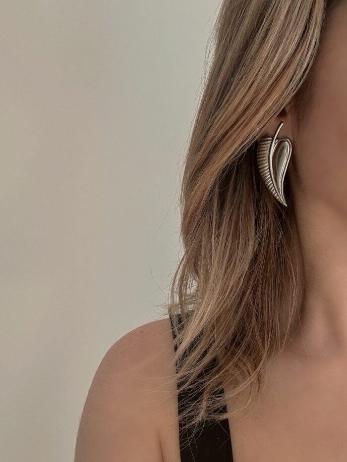 Collezione "Essenziale" - Orecchini Foglie - immagine 5