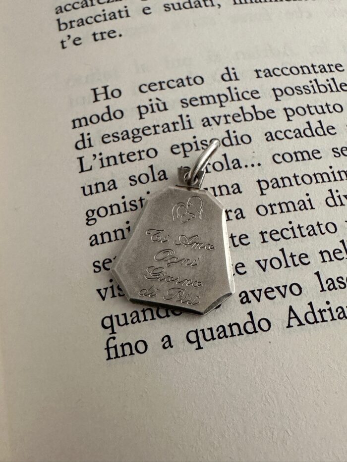 4a Ciondolo con incisione in argento 800 - immagine 1