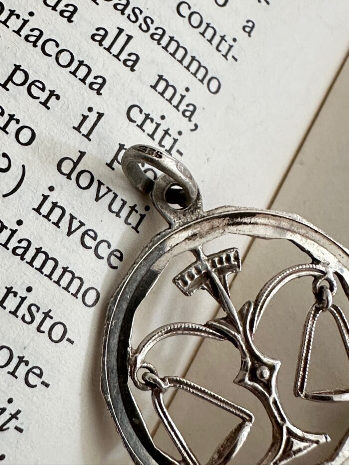 Ciondolo bilancia in arg. 925 - immagine 3