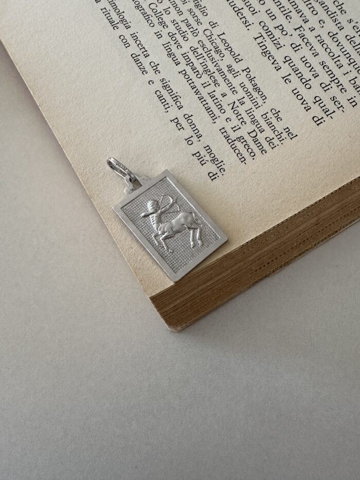 tt1 Ciondolo Sagittario in arg. 800 - immagine 1