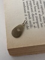 Ciondolo Bilancia ovale in arg. 925 dorato - immagine 2