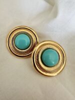 Collezione "Estrosa" - Orecchini Cloe (con perla/turchese/blu)