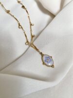 Linea "Non ti scordar di me" - Collana con fiore vero