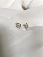 Linea "Non ti scordar di me" - Orecchini con fiore vero