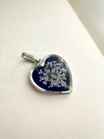 Ciondolo "Fior di ricordi" - Bordeaux / Verde - immagine 4