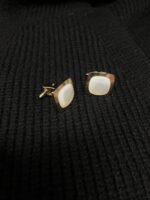 Gemelli in ottone con madreperla - immagine 2