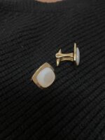 Gemelli in ottone con madreperla