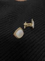 Gemelli in ottone con madreperla