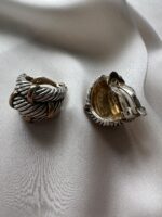 Orecchini Corda in ottone bicolor - immagine 2