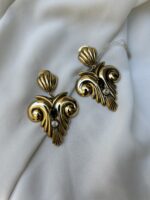 Orecchini Capitello con Swarovski e perle