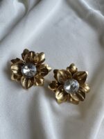 Maxi fiori in ottone con clips