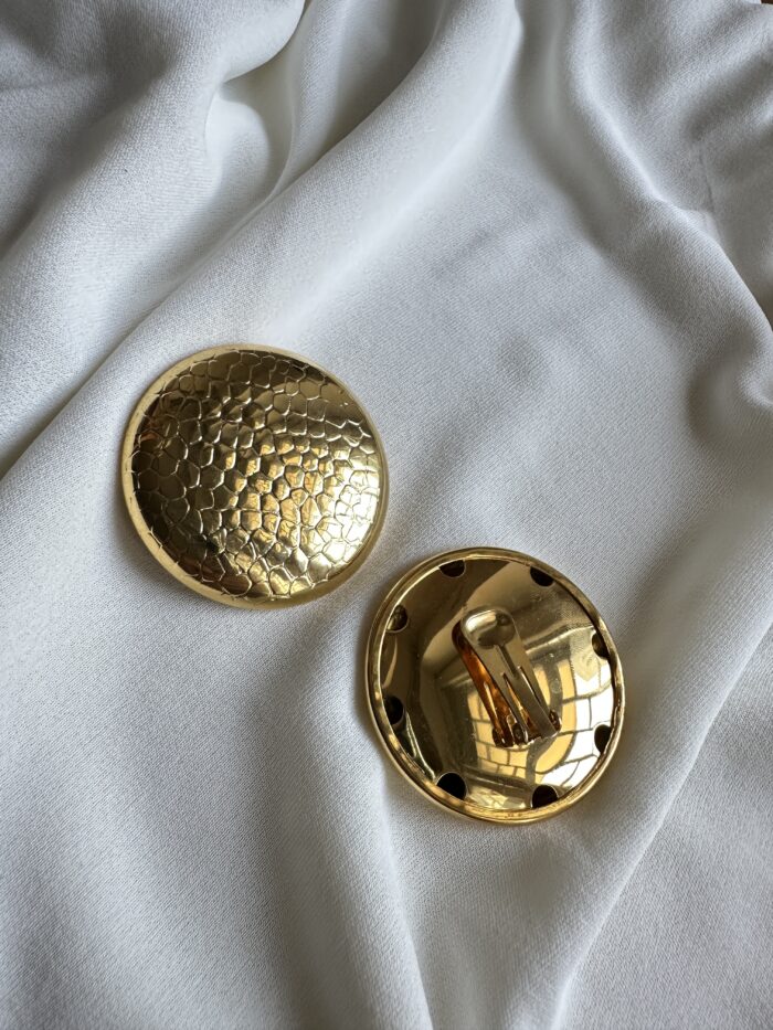 Orecchini maxi bottone (clip) - immagine 2