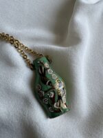 Collana anfora verde - tecnica cloisonnè - immagine 2