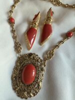 Parure con resina e Swarovski (clips)