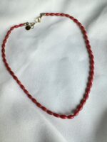 Collana in corallo bambù "Corallina" - immagine 4