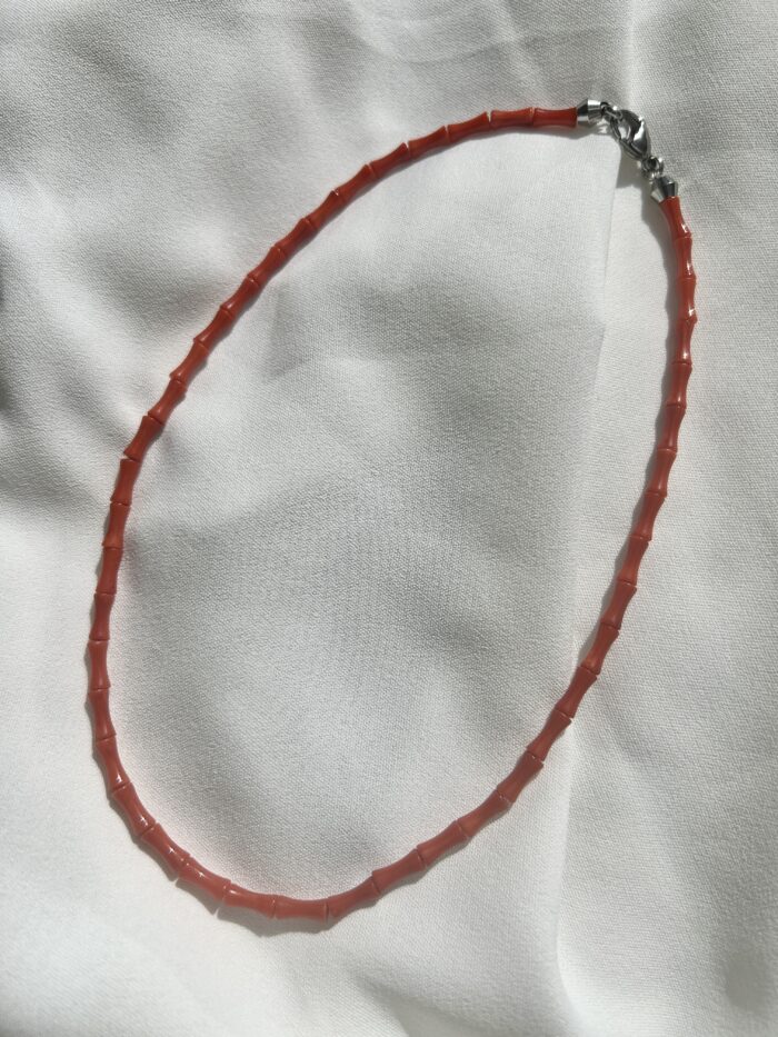 Collana in corallo bambù "Corallina" ver. 2 - immagine 2