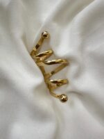 Spilla rara francese a forma di spirale