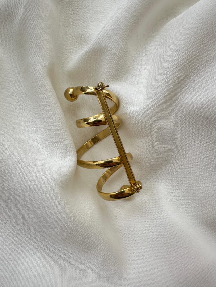 Spilla rara francese a forma di spirale - immagine 2