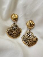 Orecchini stile Liberty con Swarovski (clip)