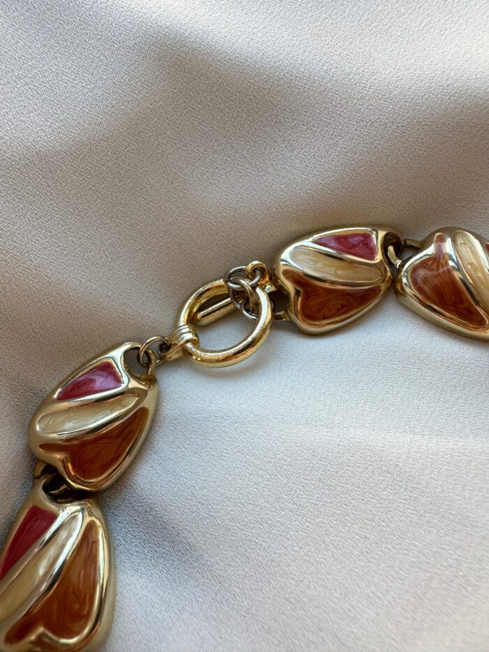 Collana smaltata con chiusura a T - immagine 2