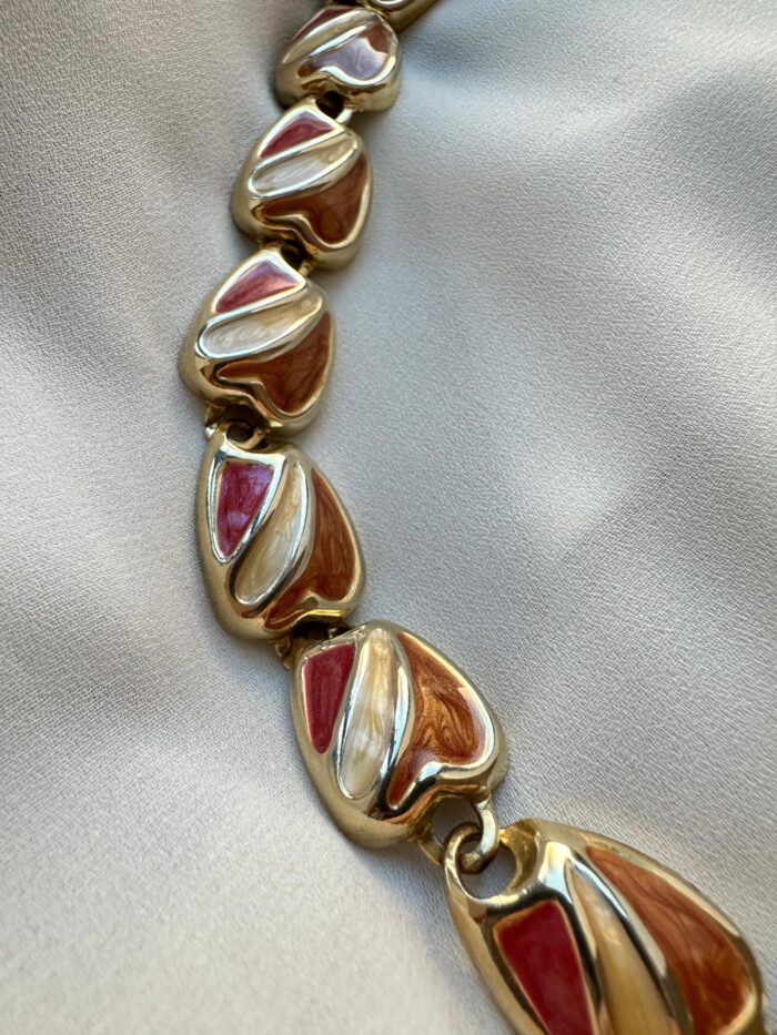 Collana smaltata con chiusura a T - immagine 3