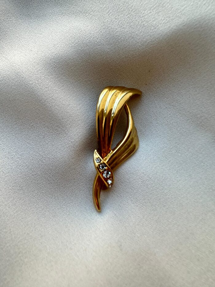 Spilla Intreccio con Swarovski - immagine 1