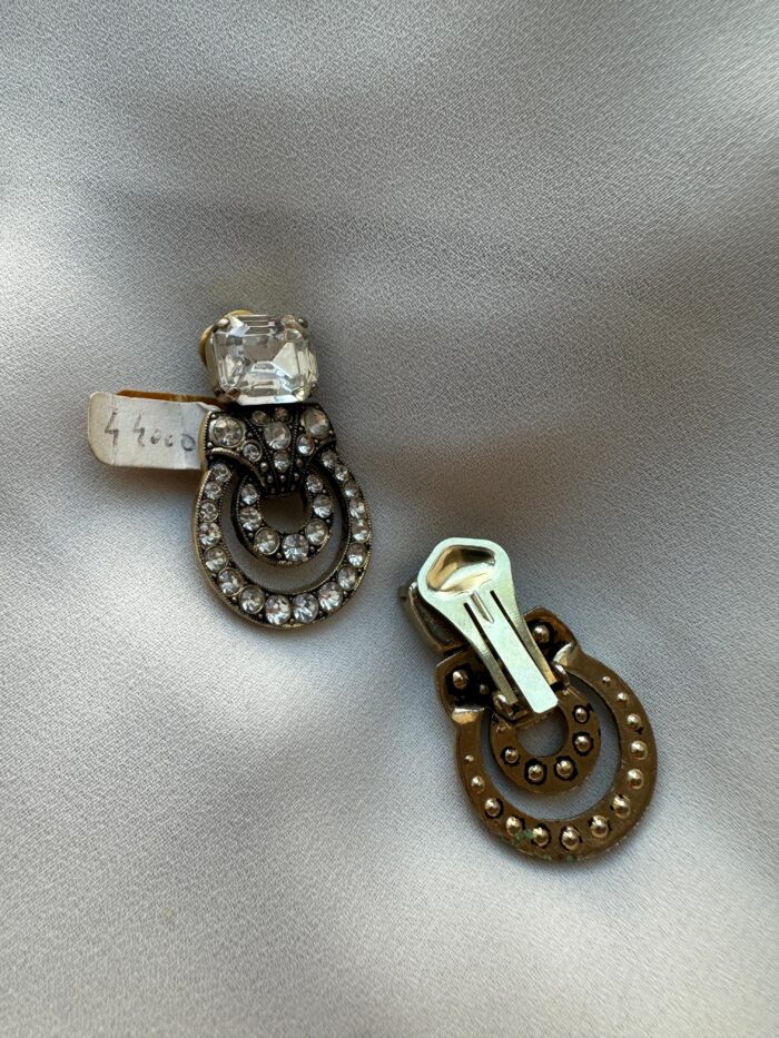 Orecchini stile liberty con Swarovski - immagine 2