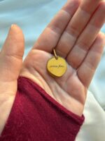 Targhetta tonda in acciaio