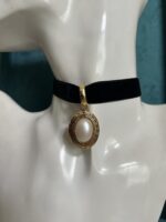 Choker - portafoto con perla