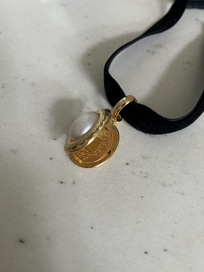 Choker - portafoto con perla - immagine 2