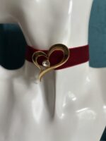 Choker con spilla vintage con Swarovski - immagine 2