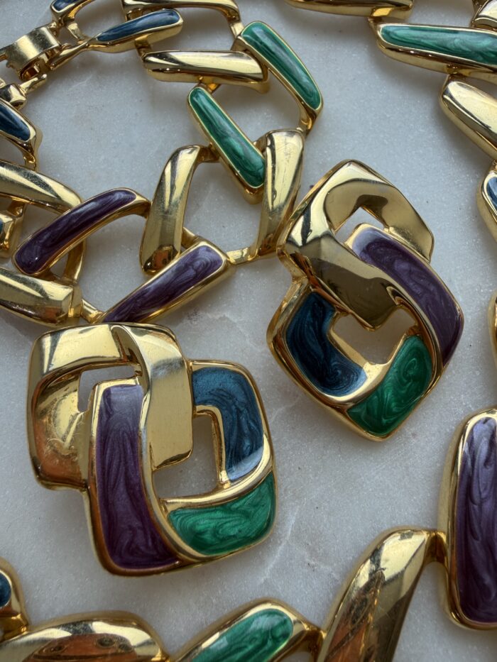 Parure smalto colorato - immagine 2