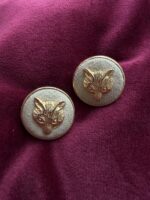 Orecchini bottone volpe