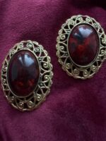 Orecchini bottone pietra