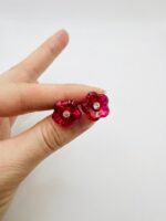 Fiorellini a lobo con Swarovski - immagine 2