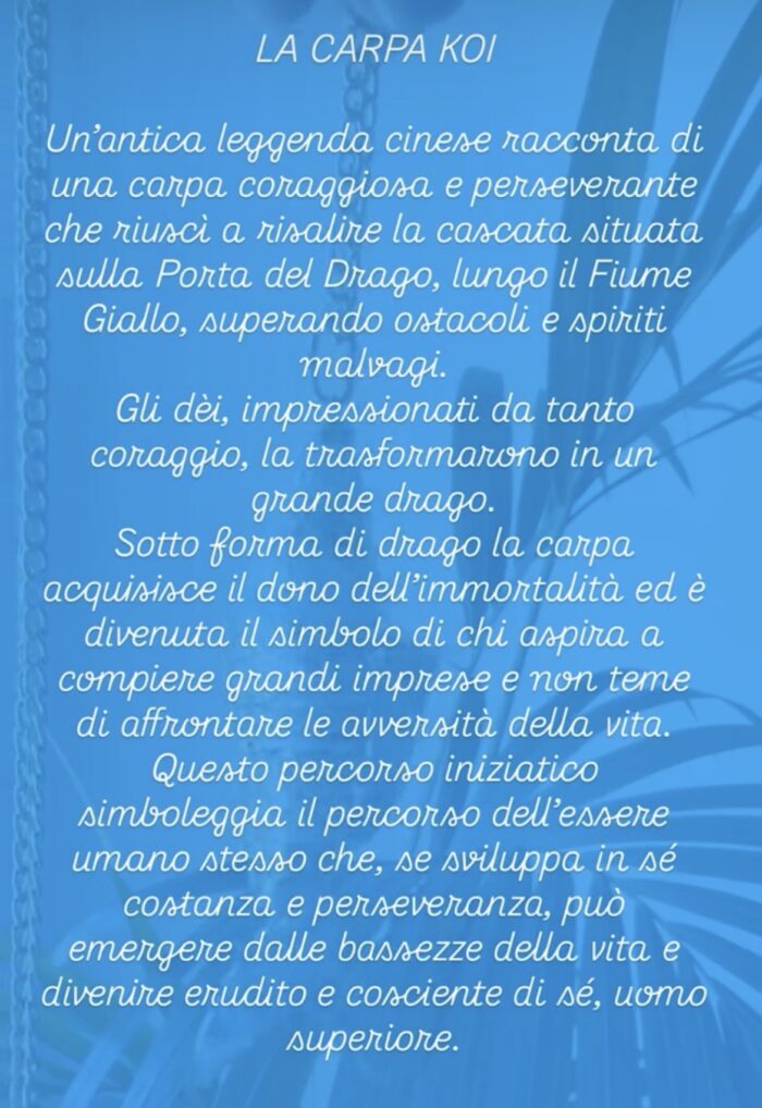 Collana con ciondolo Carpa Koi viola - immagine 3