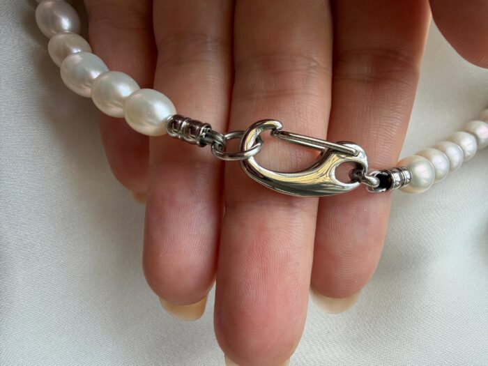 Collana DIVA1 in Perle di Fiume Naturali - immagine 2