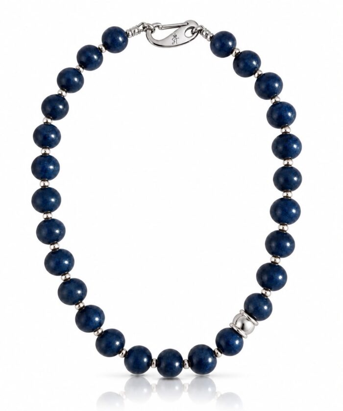 Collana con agata blu - immagine 2